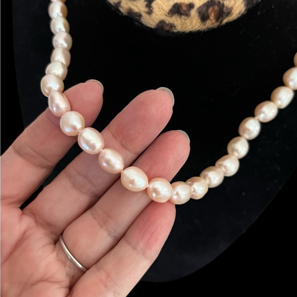 Elegant Honora Sterling Silver Cultured Pearl 22.” Necklace QVC